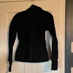lululemon athletica Black zip up Scuba hoodie